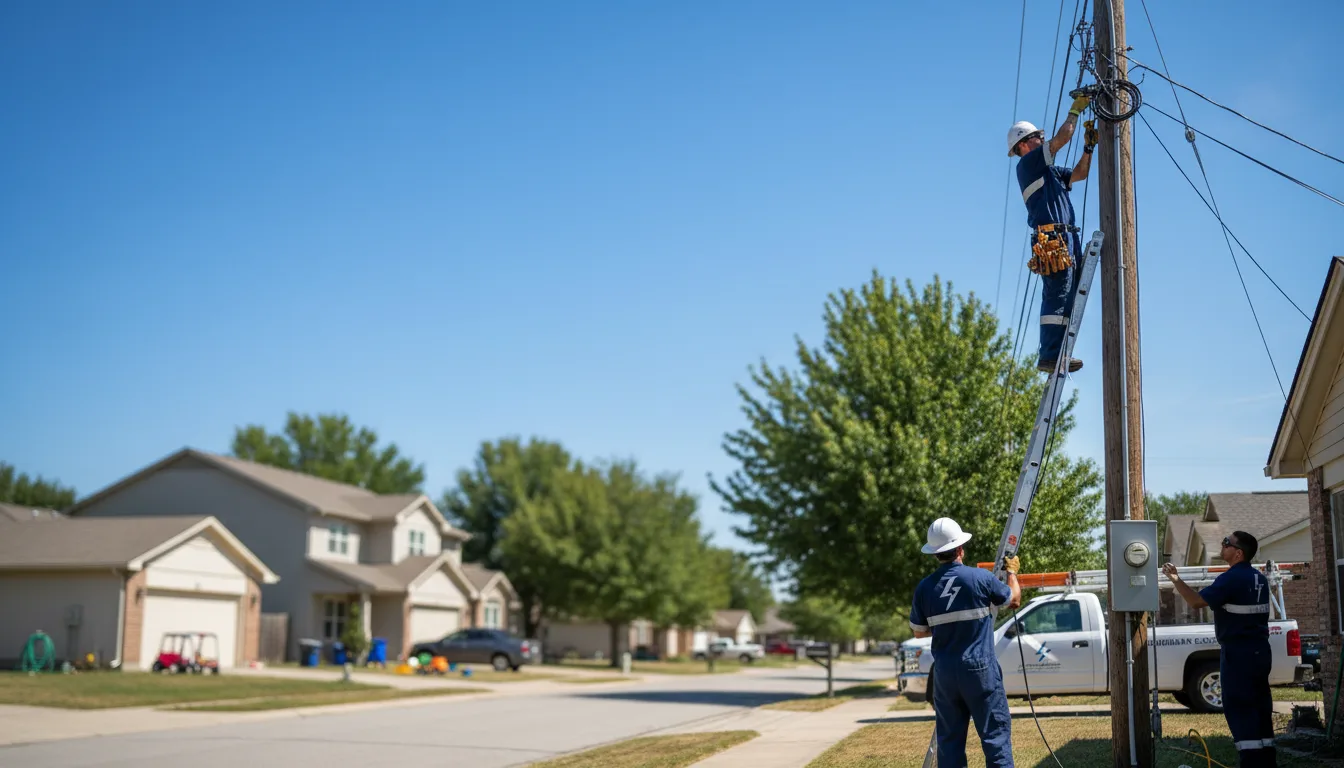 Residential electrician providing installation services in Mesa, WA
